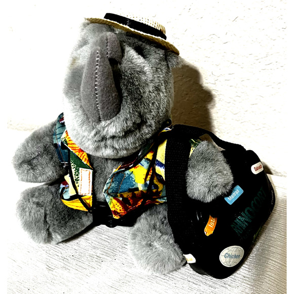Rhinocort Aqua Nasal Spray Rhinoceros Plush 9" Tourist Advertising / Promotional - Picture 1 of 6
